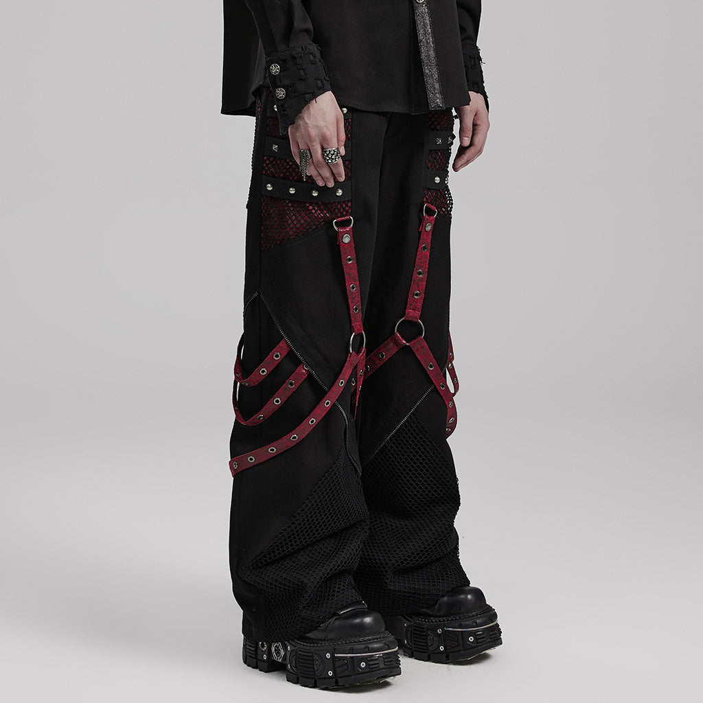 Punk wide leg trousers WK-602XCM - Punk Rave Original Designer Clothing