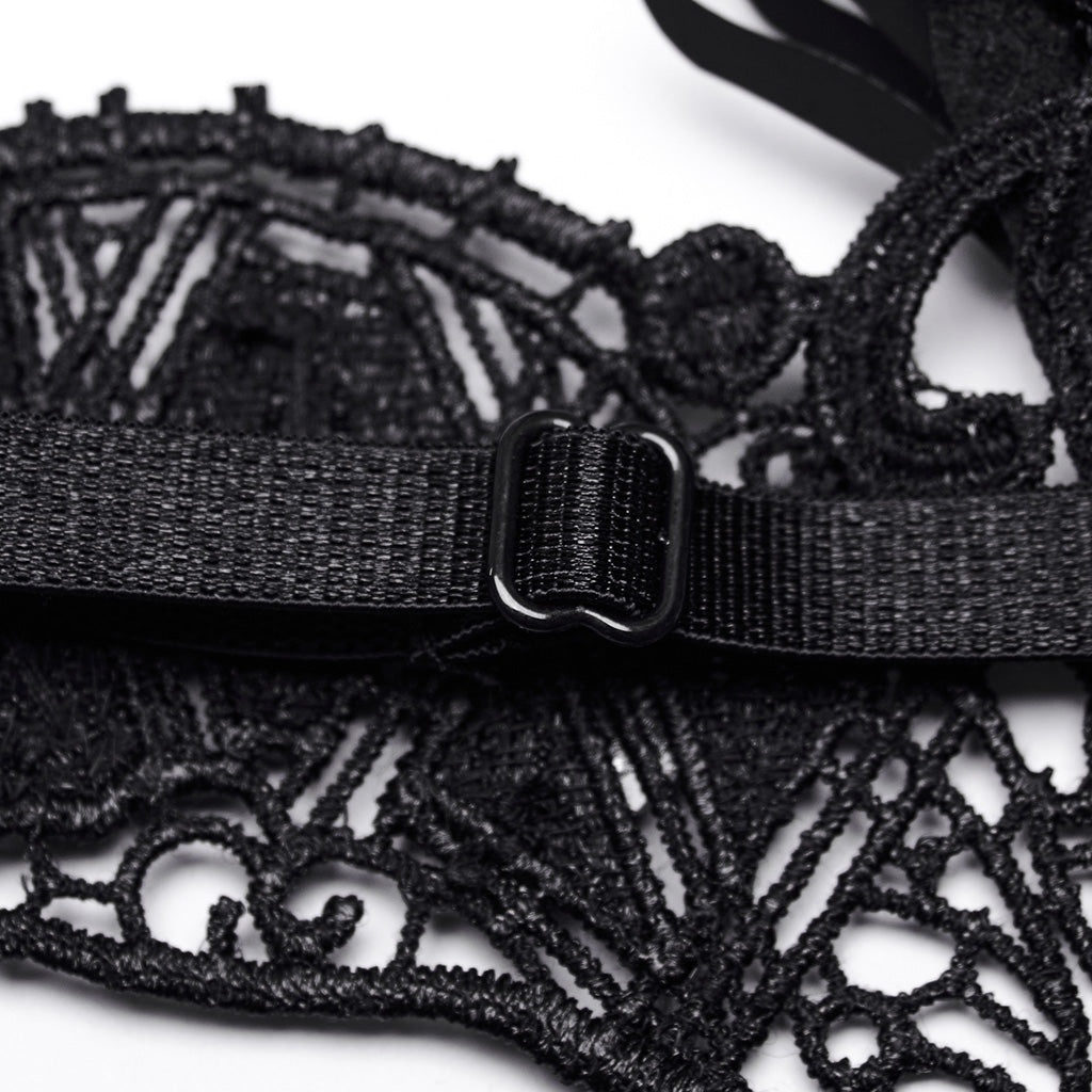 Goth Sexy and mysterious lace eye mask WS-593QTF - Punk Rave Original Designer Clothing