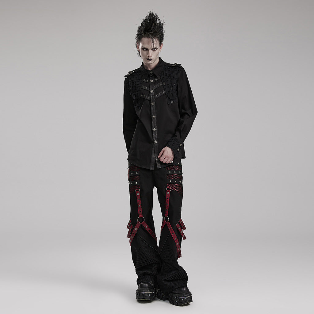 Punk decadent long sleeve shirt WY-1552CCM - Punk Rave Original Designer Clothing