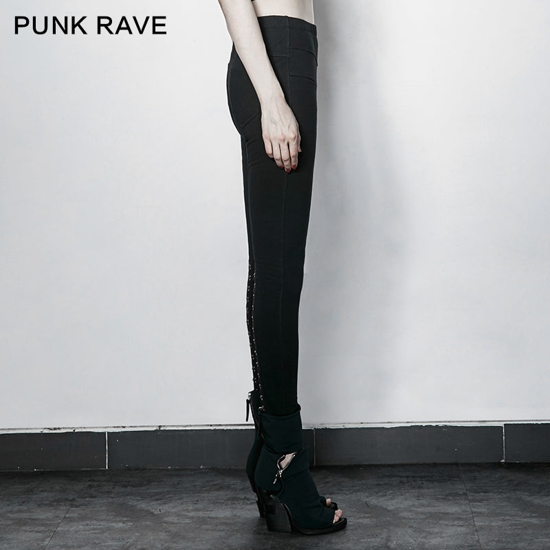 PK-102 Super Slim Multiple Segmentation Split Ends Tights Punk Pants