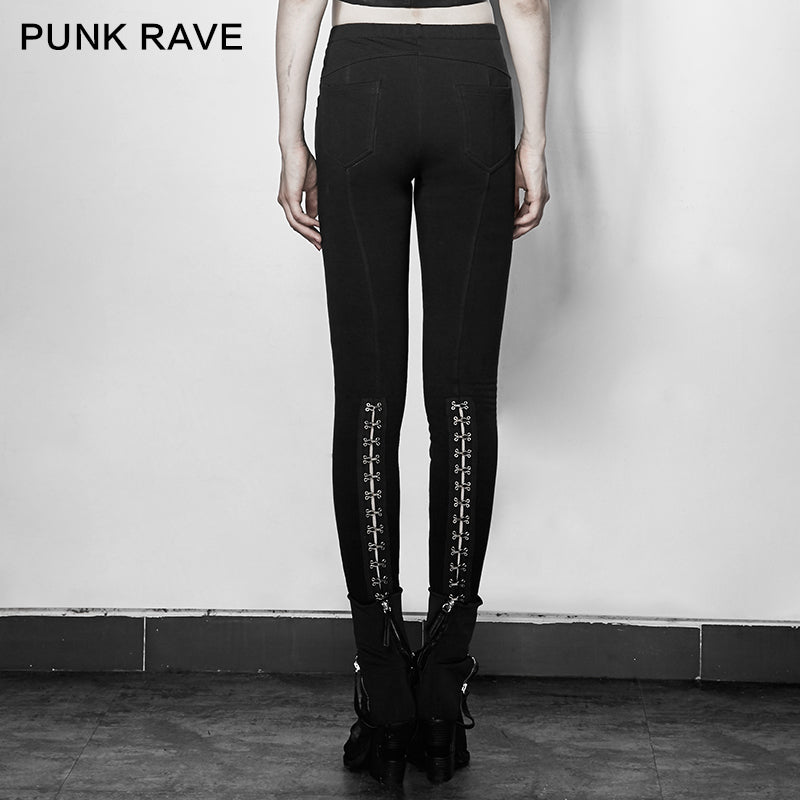 PK-102 Super Slim Multiple Segmentation Split Ends Tights Punk Pants