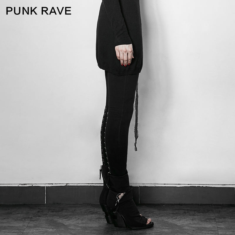 PK-102 Super Slim Multiple Segmentation Split Ends Tights Punk Pants