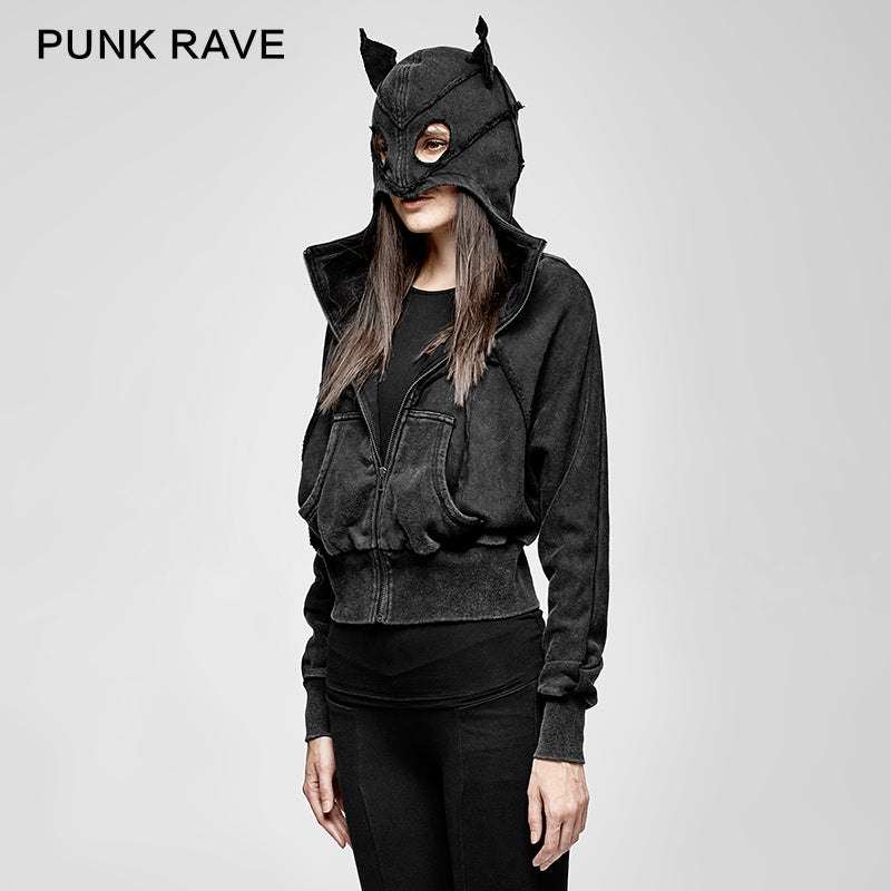 PY-208 Bat Shape Do Old Adult Winter Cotton Punk Jacket