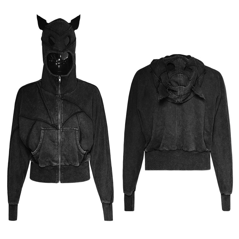 PY-208 Bat Shape Do Old Adult Winter Cotton Punk Jacket