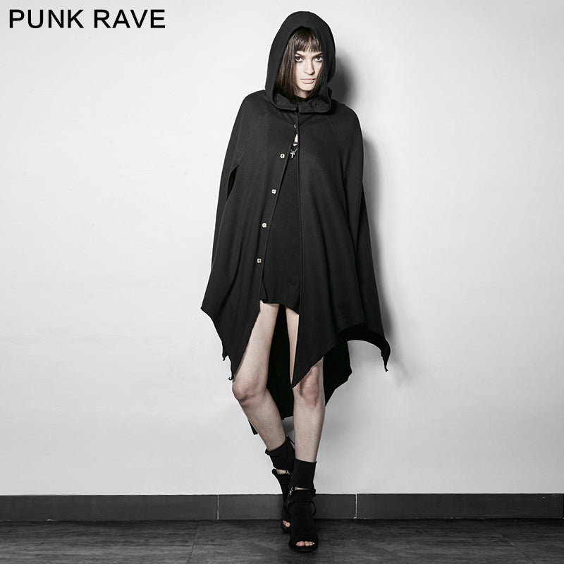 PY-201 Dark Bats Tapered Conical Hat Cloak Gothic Coat