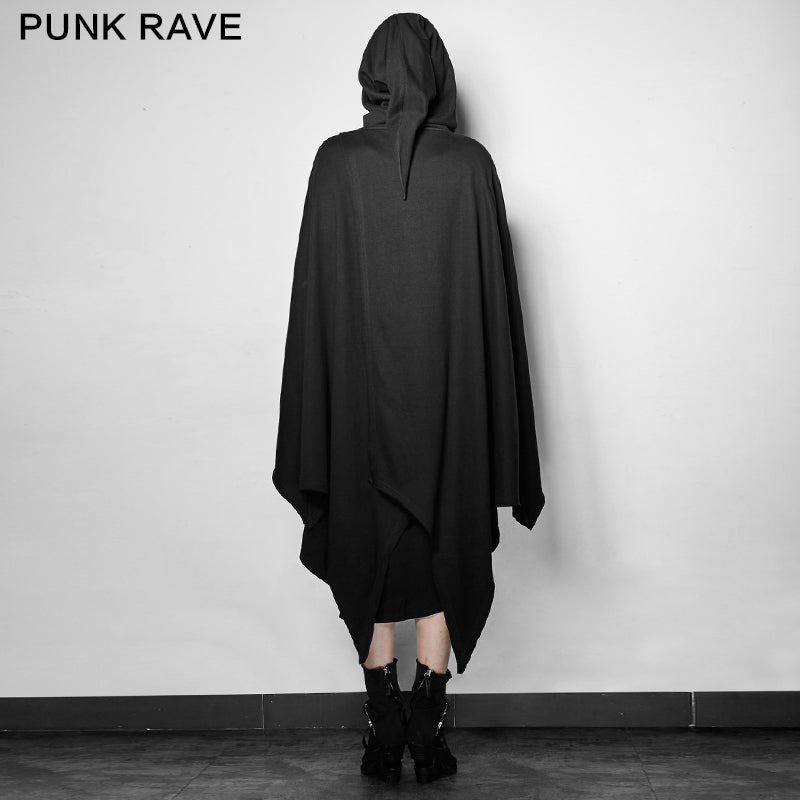 PY-201 Dark Bats Tapered Conical Hat Cloak Gothic Coat
