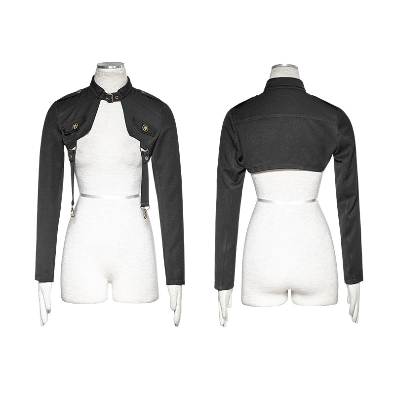 T-456 Uniform Military Handsome Capable Small Suit Punk Jacket