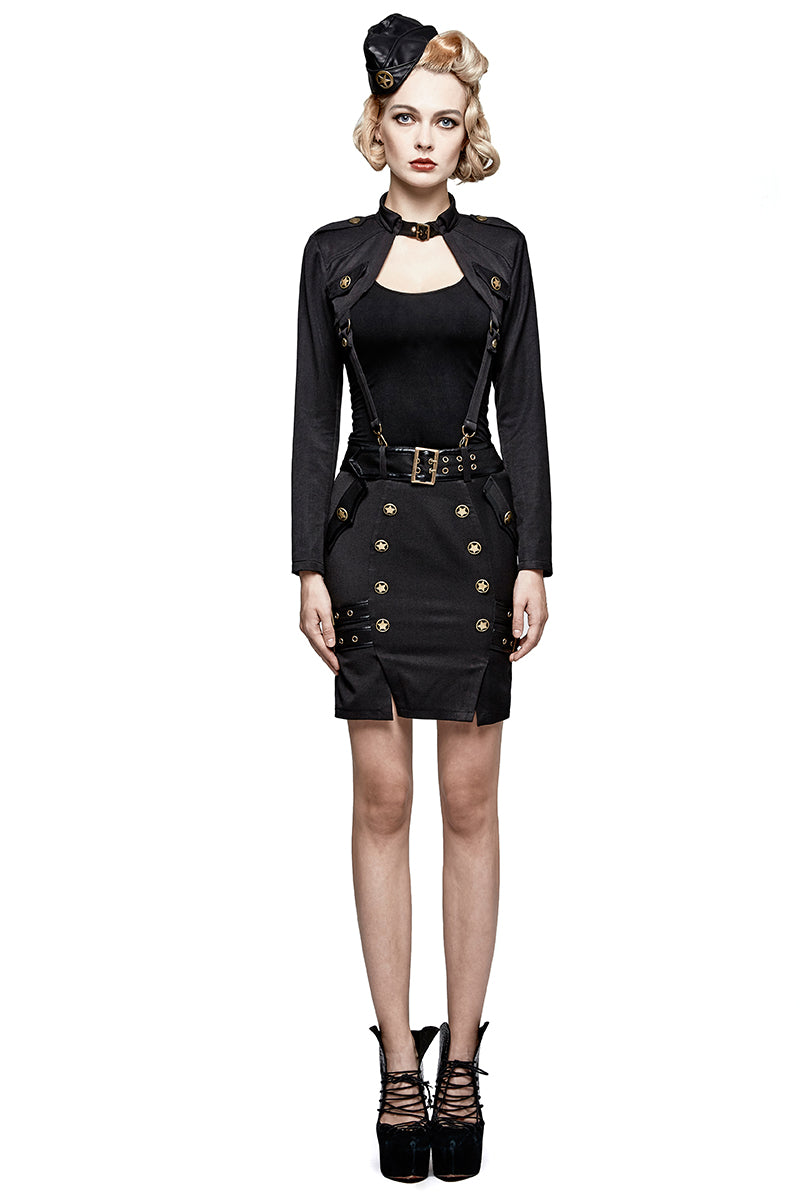 T-456 Uniform Military Handsome Capable Small Suit Punk Jacket