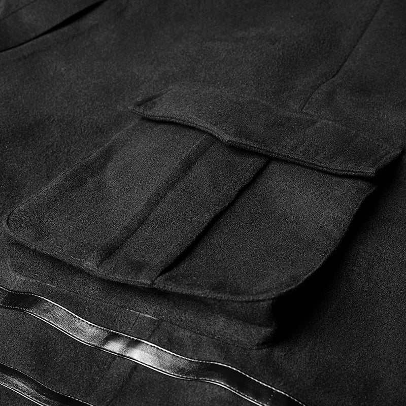 Y-765 Fashion Punk Coat Worsted Military Uniform Cloak For Women