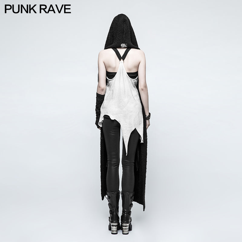 OPM-047 Fashion Heavy Wool Gothic Accessories Hooded Scarf For Women