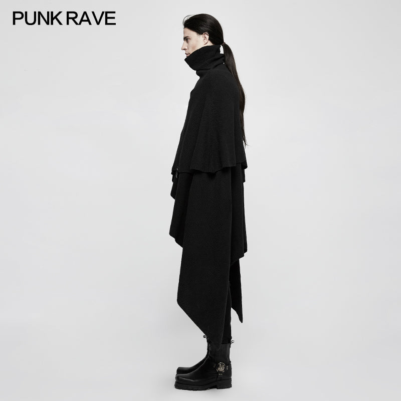 M-039 Irregular Gothic Style Loose Punk Sweaters Simple Pullover Joker Style
