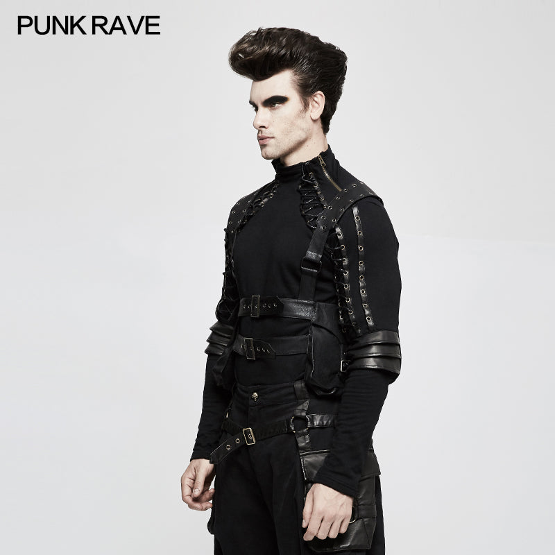 S-217 Rough-texture Punk Accessories Straps With Bags And Adjustable Buckle