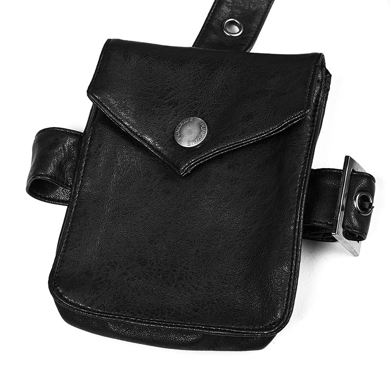 WY-828 Handsome Punk Vest With Removable Bag