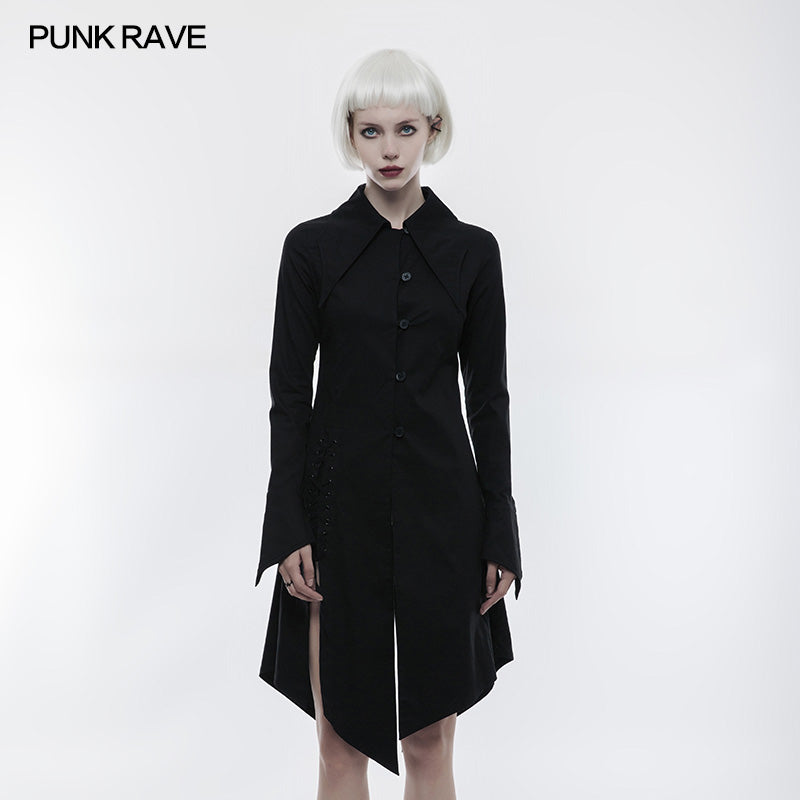 OPY-251 Figuring Style Gothic Shirt Long Blouse With Bat Wing Collar