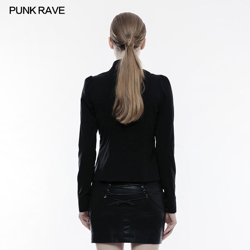 OY-841 Handsome Soft Elastic Punk Shirt For Women