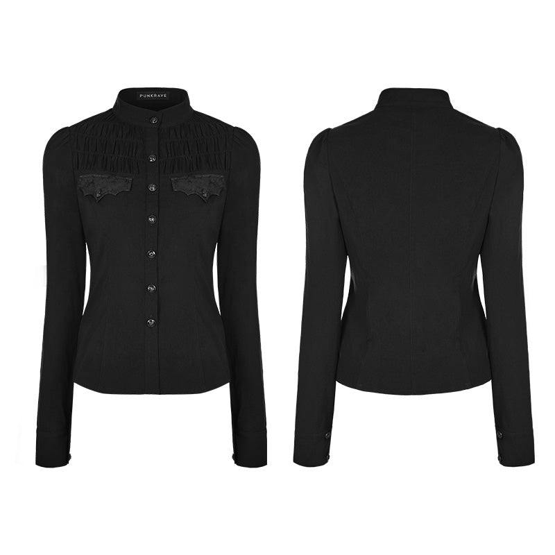 OY-841 Handsome Soft Elastic Punk Shirt For Women