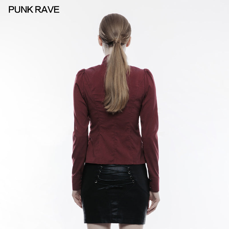 OY-841 Handsome Soft Elastic Punk Shirt For Women