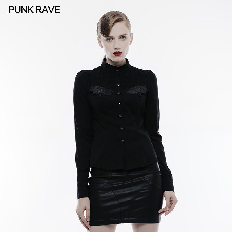 OY-841 Handsome Soft Elastic Punk Shirt For Women