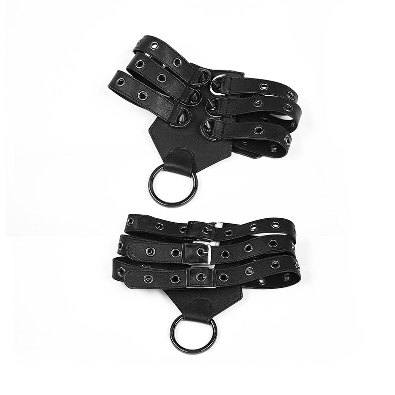 WS-241 Personality Punk Accessory Leather Collar With Adjustable Buckle