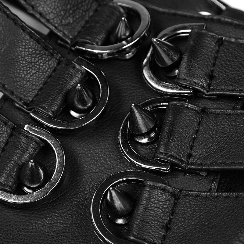 WS-241 Personality Punk Accessory Leather Collar With Adjustable Buckle