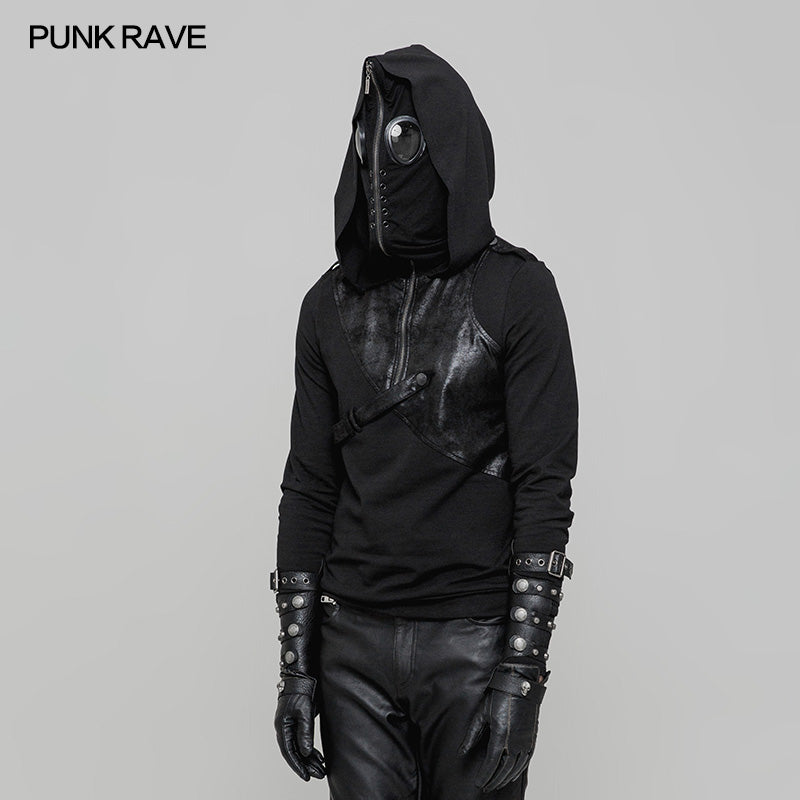 WT-512 Super Cool Pullover Mask Punk Hoodies For Men