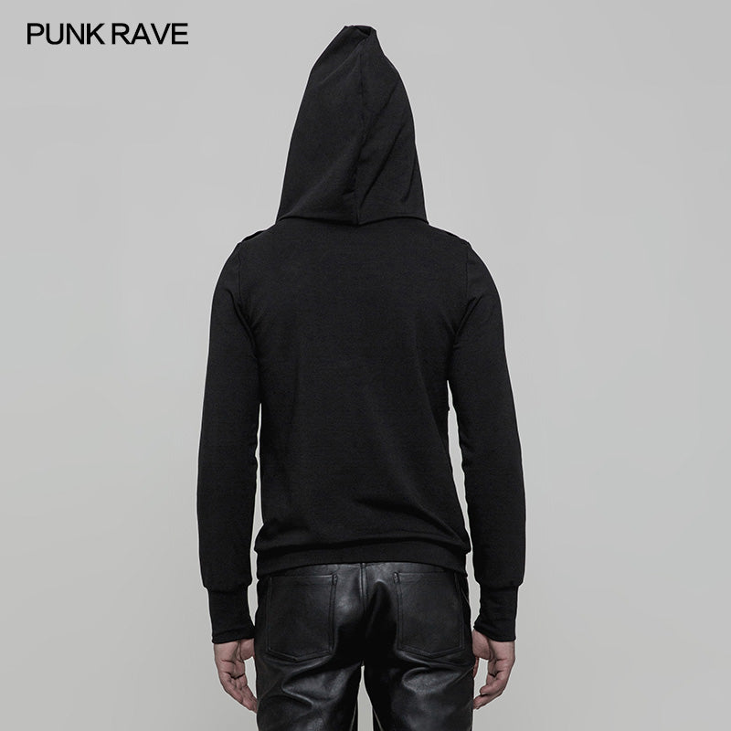WT-512 Super Cool Pullover Mask Punk Hoodies For Men