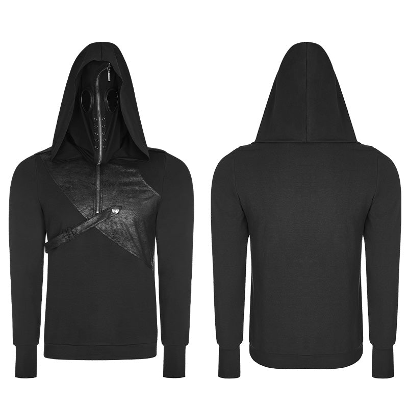 WT-512 Super Cool Pullover Mask Punk Hoodies For Men