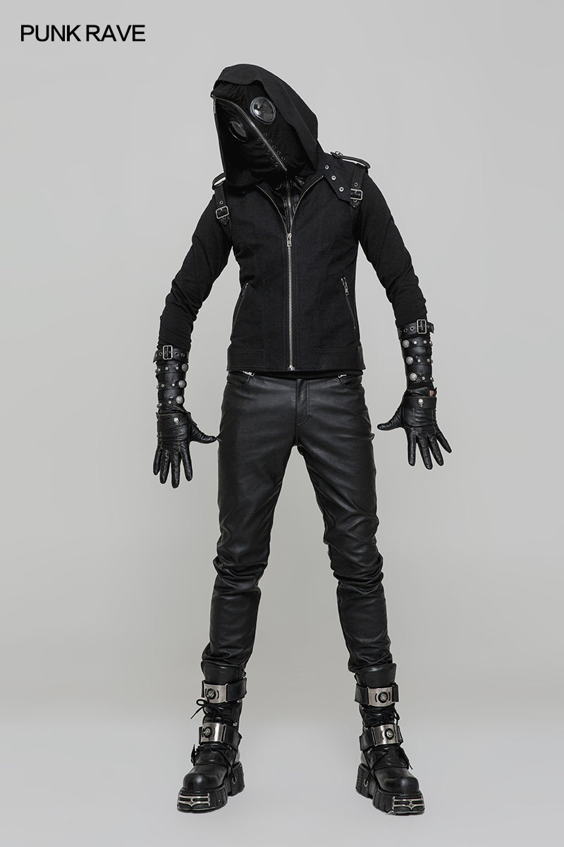 WT-512 Super Cool Pullover Mask Punk Hoodies For Men