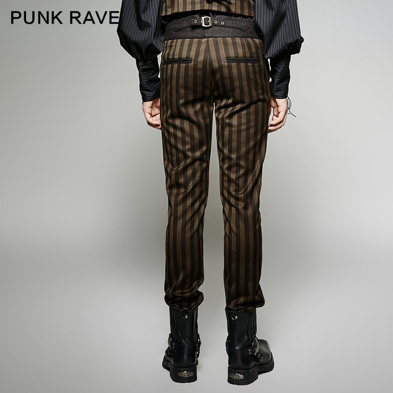 K-271 Rugged Stripes High Grade Suit Elegant Gothic Pants
