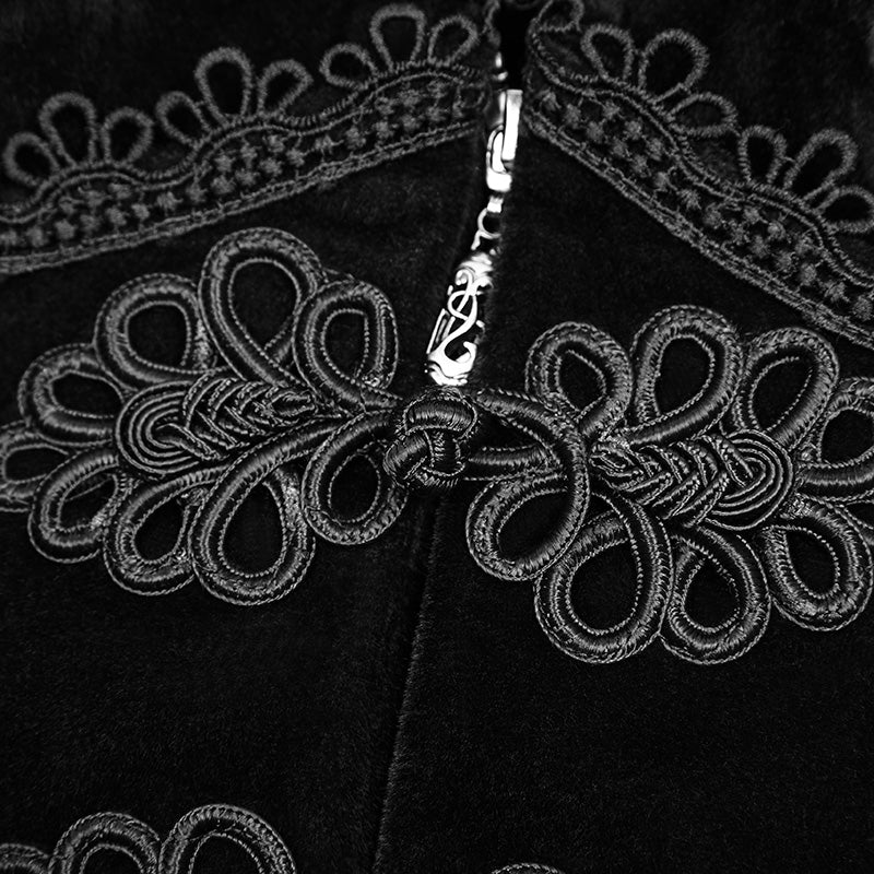 WY-895 Gorgeous Victorian Royal Vintage Layered Gothic Coat With Stand Collar