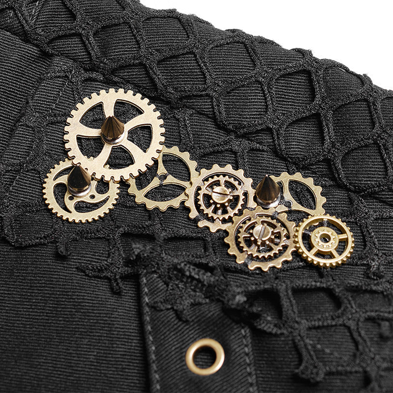 WK-350 Steam Punk Slim Fit Mesh Ultra-Shorts