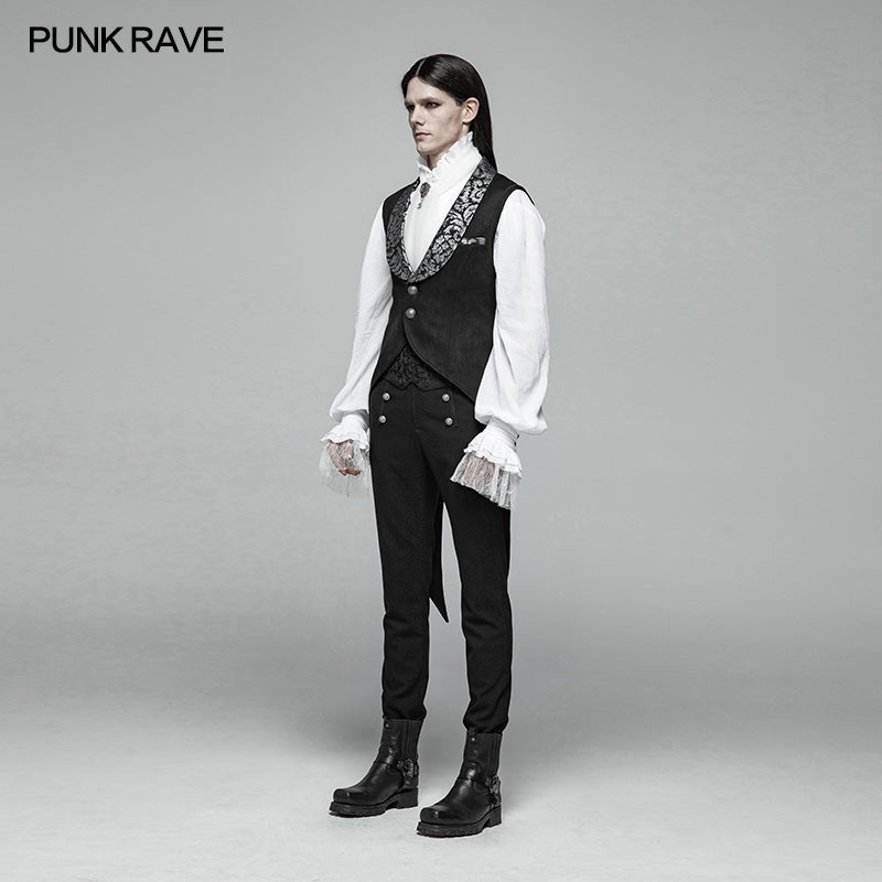 WY-1001 Gothic V-neck Swallow Tail Vest
