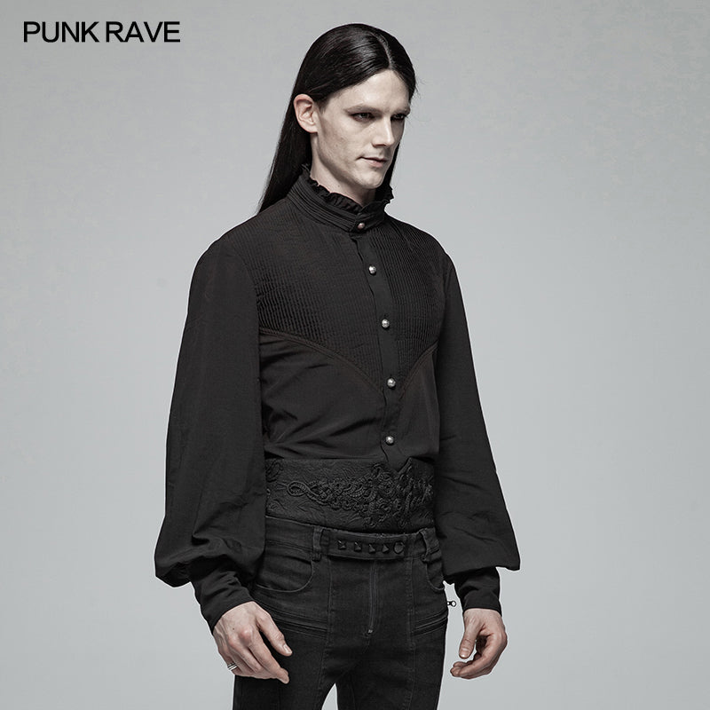 WY-1029 Gothic Mens Daily Wear Thin Shirts