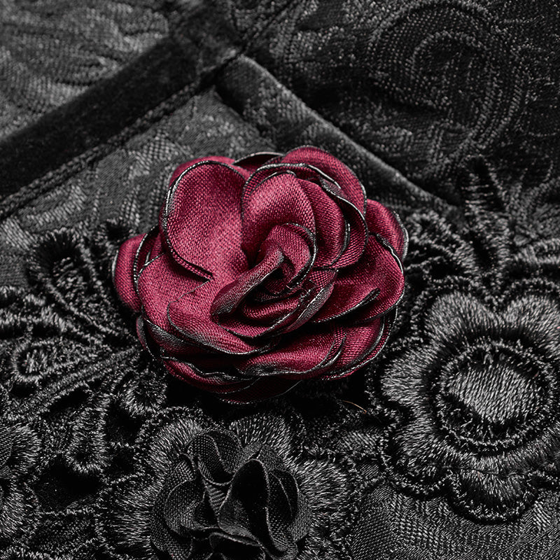 WY-975 Gothic Sweetheart Neck Jacquard Corset