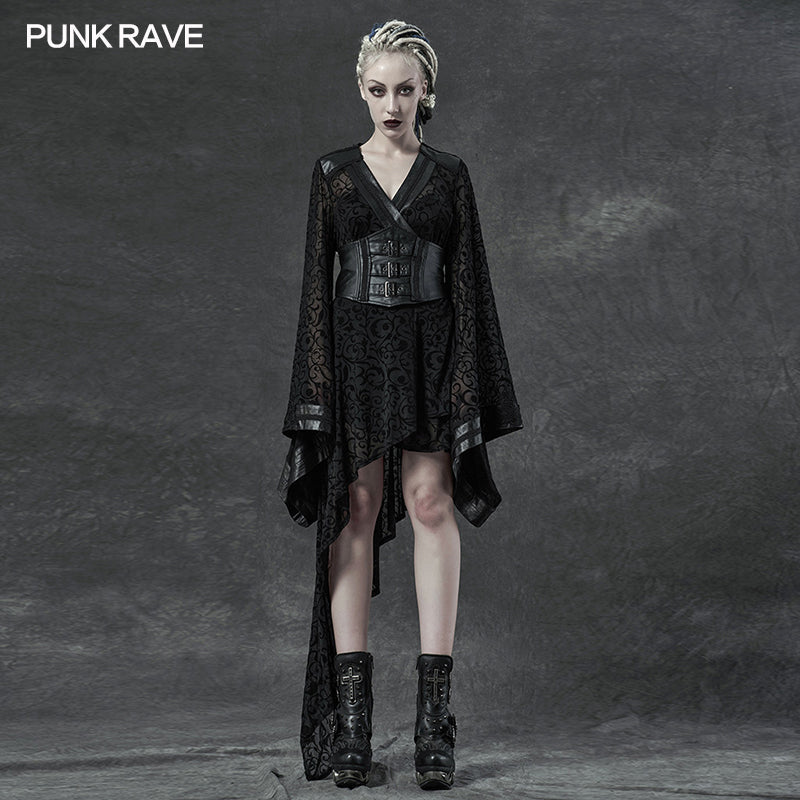 WY-1271ZCF Gothic asymmetrical kimono