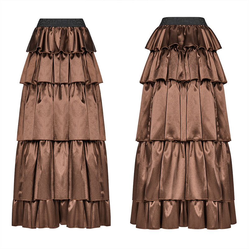 WQ-428 Gothic Multi Layered Dress With Elastic Band