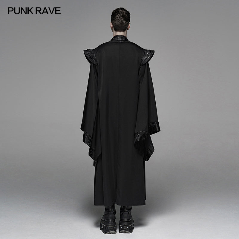 WY-1098 Men Auntumn&amp;Winter Loose Long Gown Jacket