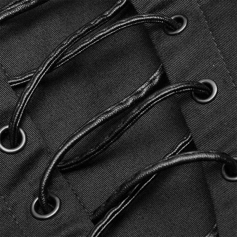 WY-1104 Dark Punk Micro-elastic Twill Long Shirt