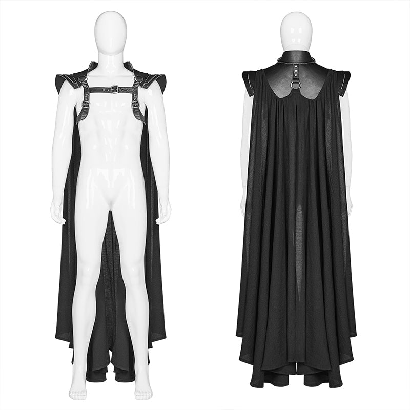 WY-1106 Punk Warrior Cloak Armor Long Coat