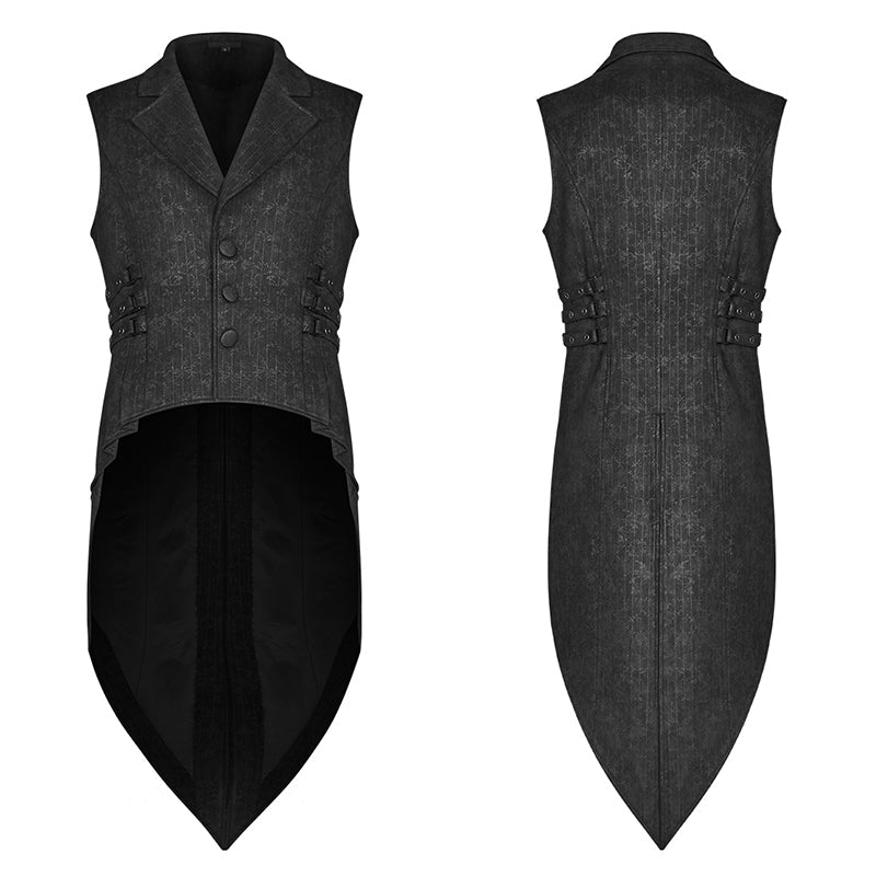 WY-1082MJM Gothic Floral Swallow-tailed Waistcoat