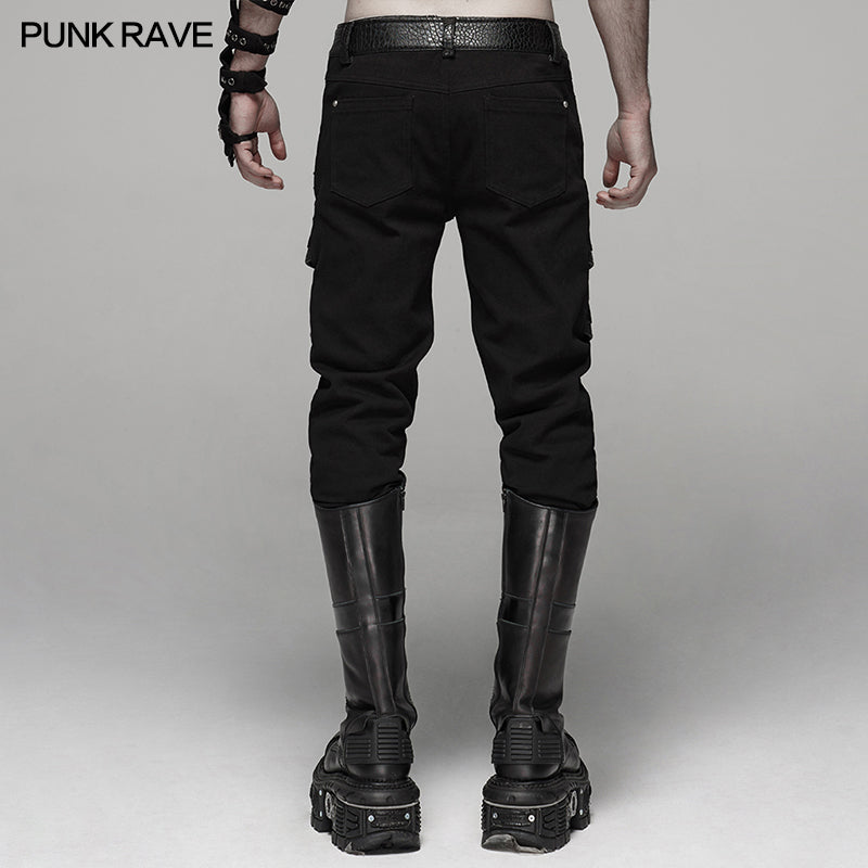 WK-384XCM Punk Handsome Stretch Trousers