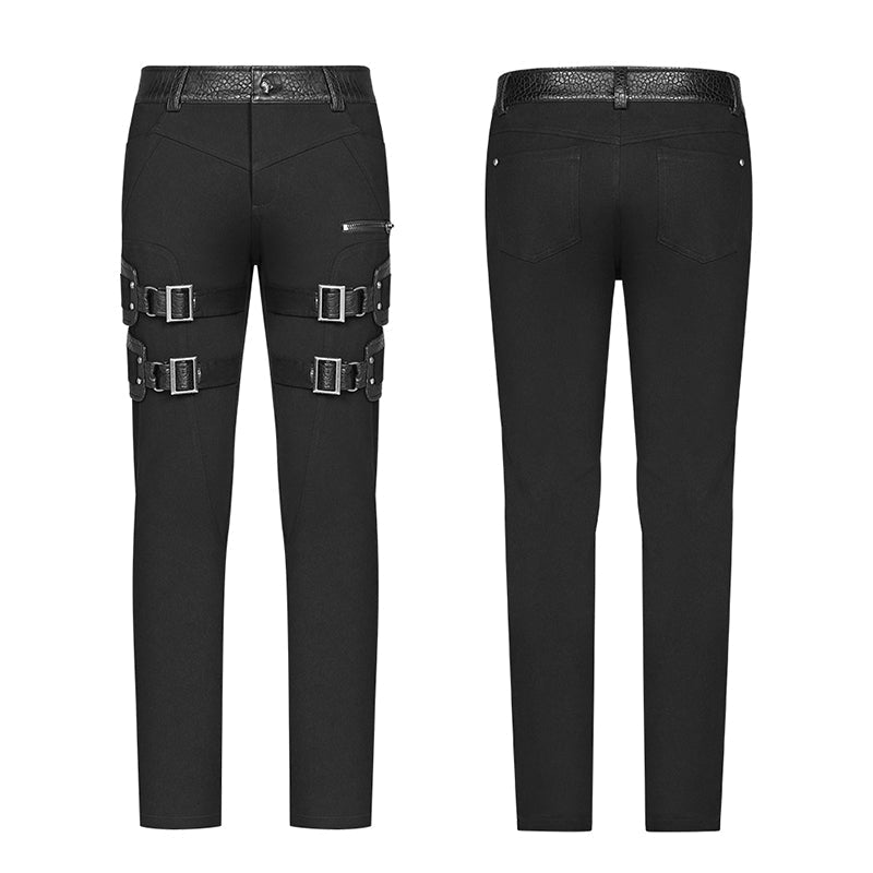WK-384XCM Punk Handsome Stretch Trousers