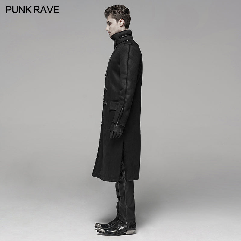 WY-1066XCM Military Style Medium Length Coat