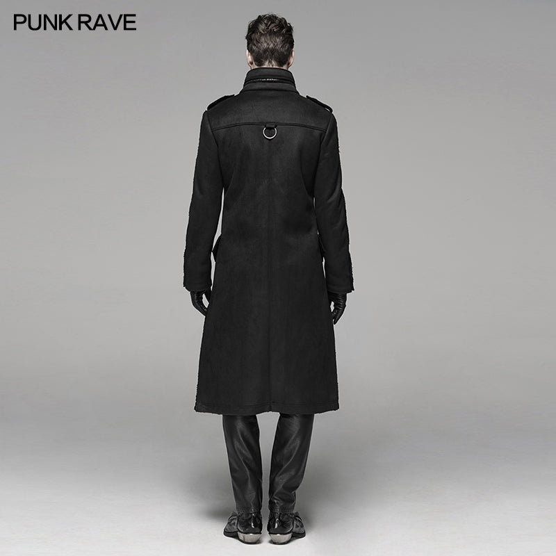 WY-1066XCM Military Style Medium Length Coat