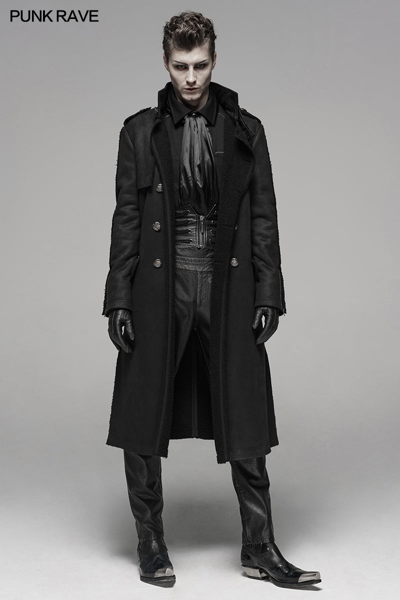 WY-1066XCM Military Style Medium Length Coat