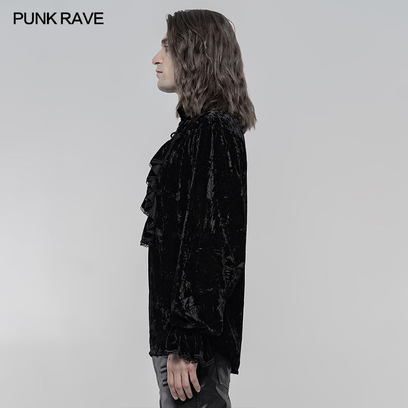 WY-1266CCM Velvet gothic shirt