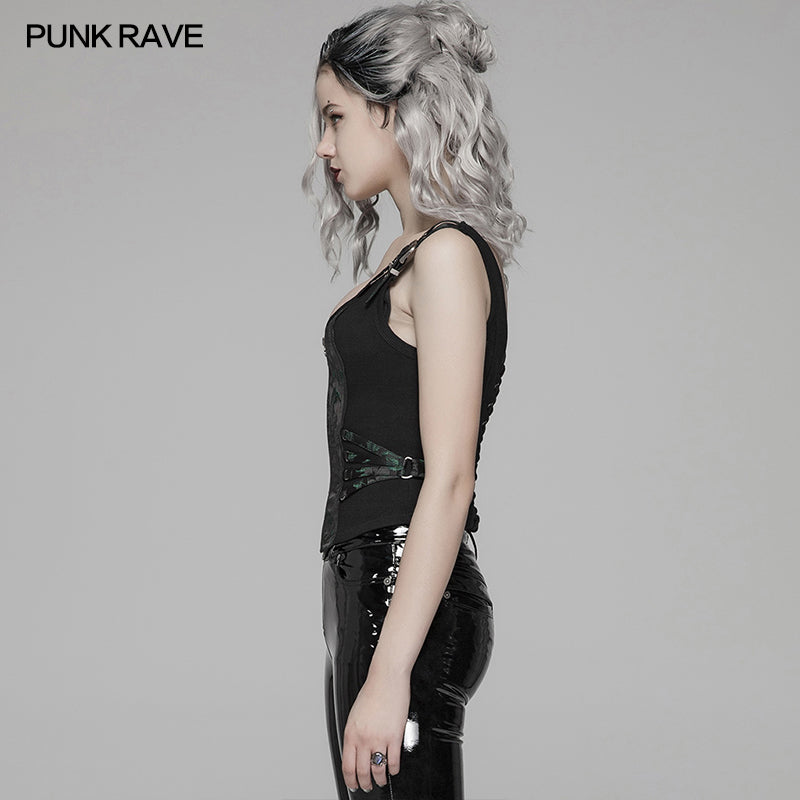 Punk Rave WY-1037MJF Popular Steampunk Women Waistcoat