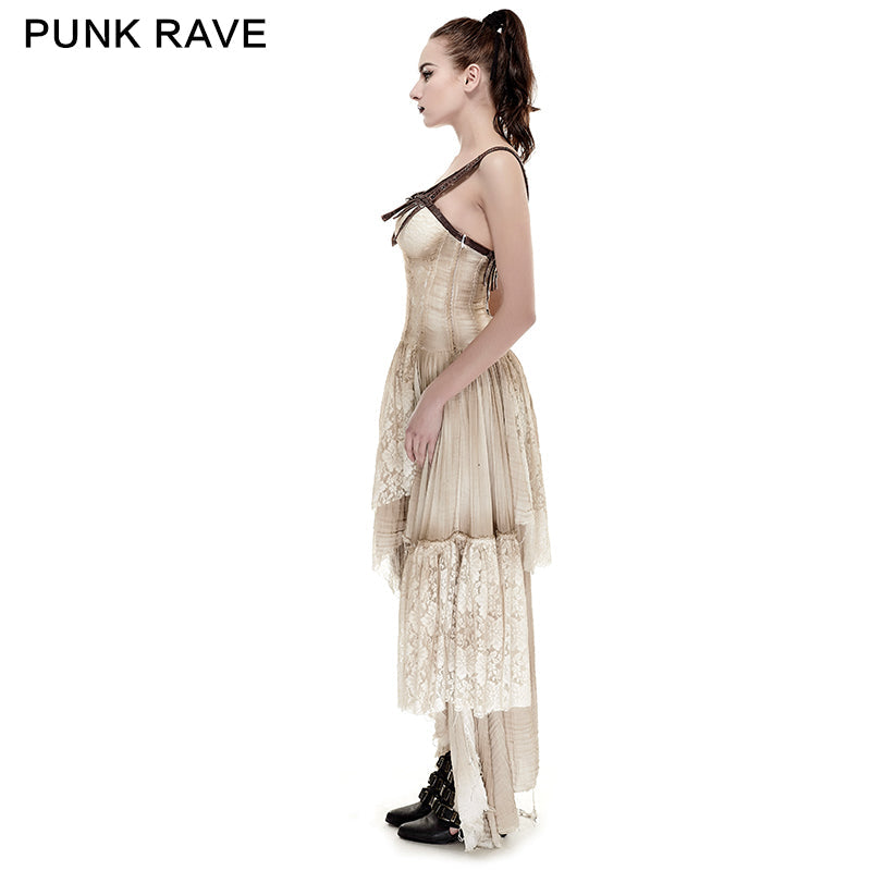 Q-291 black Elastic Mesh Stretchy Sexy Slit Long Prom Gown Evening Punk Dress