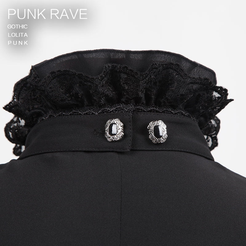 S-150 black Palace Accessories Fake Shirt Collar