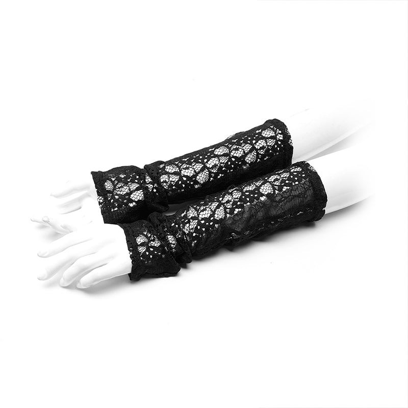 WS-413SSF Gothic daily striped lace gloves